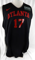 2025-26 Atlanta Hawks Onyeka Okongwu #17 Game Used Black Practice Jersey XL 040