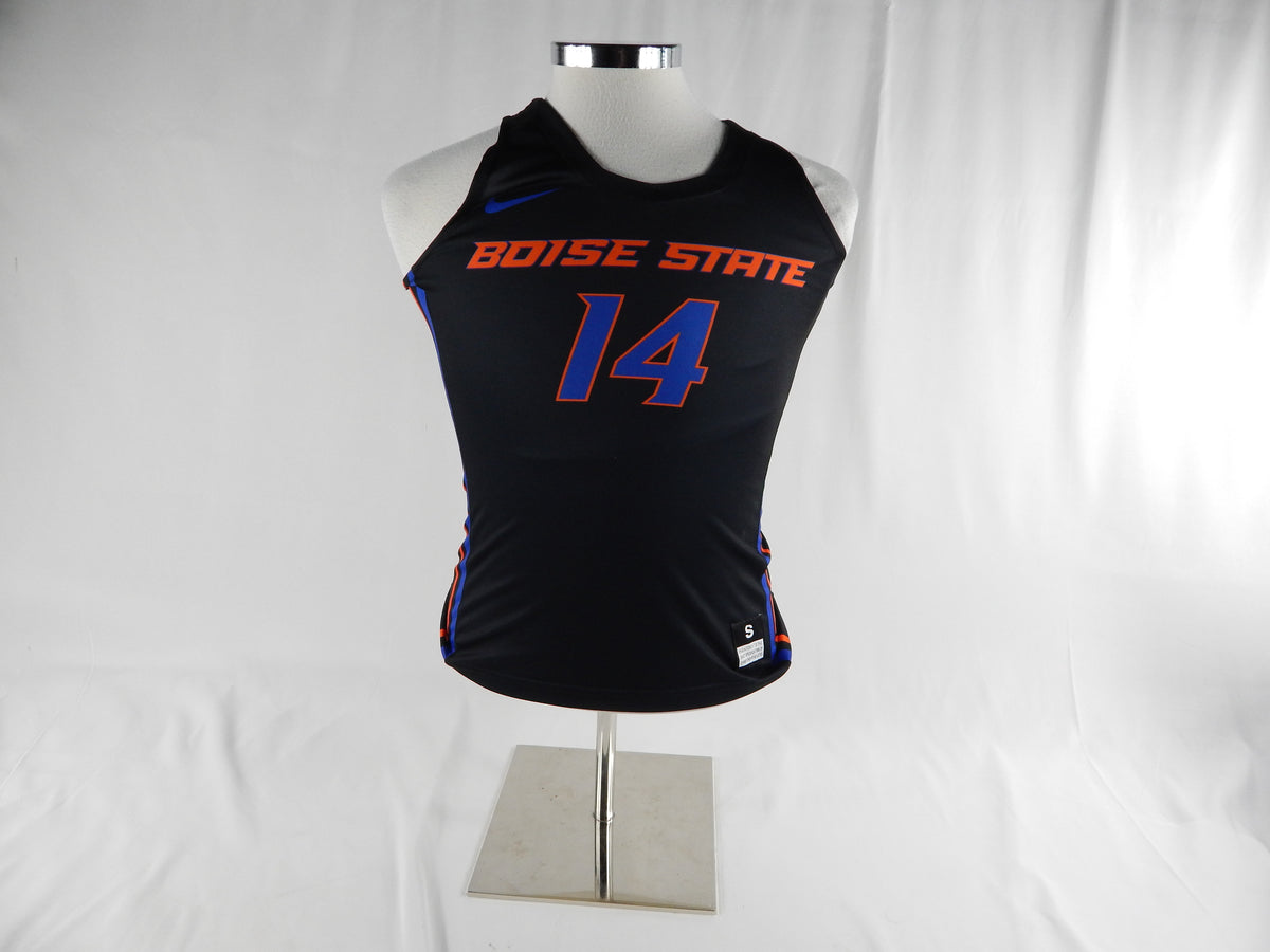 2019-20 Boise State Broncos #14 Game Issued Black Jersey Basketball S 157