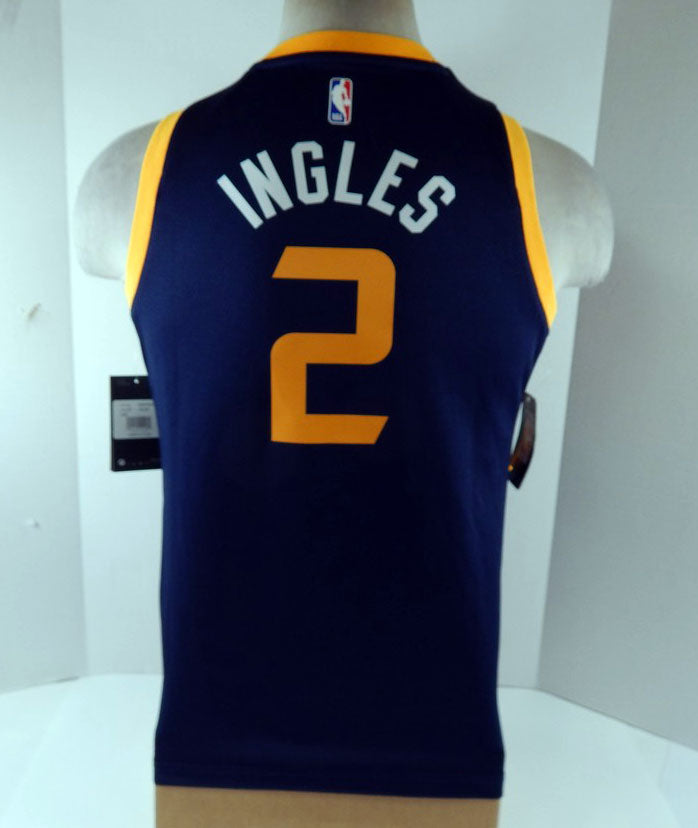 2019-20 Youth Utah Jazz Joe Ingles #2 Swingman Navy Jersey Nike NWT L 24S Pic2