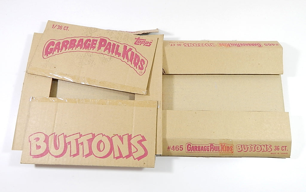 Lot of (3) 1986 Topps Garbage Pail Kids GPK Buttons Empty Boxes #465 Pic2