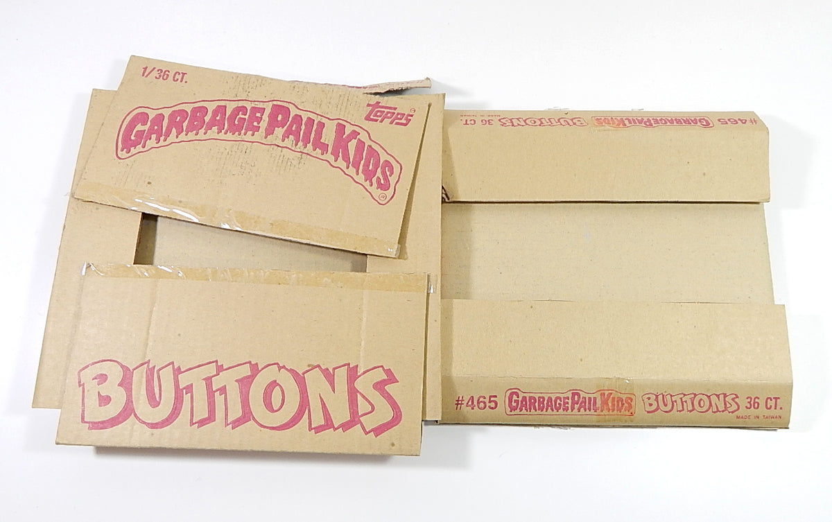 Lot of (3) 1986 Topps Garbage Pail Kids GPK Buttons Empty Boxes #465 Pic2
