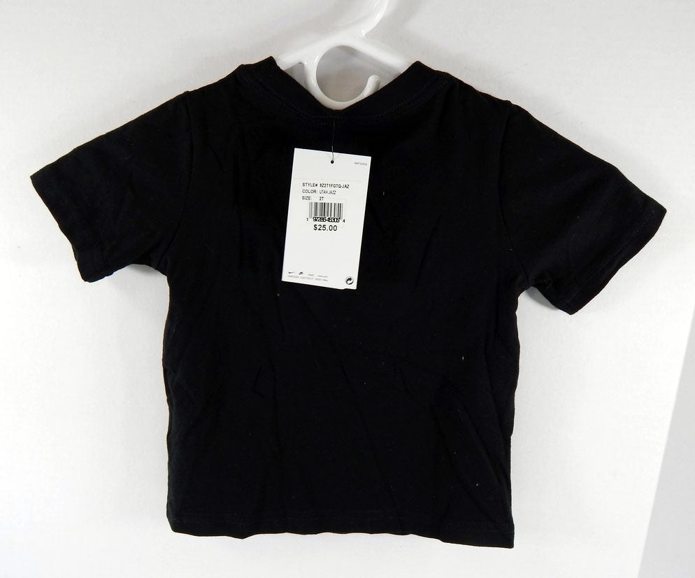 2024-25 Toddler Utah Jazz Authentic Black T-Shirt Nike NWT 2T 69S Pic2