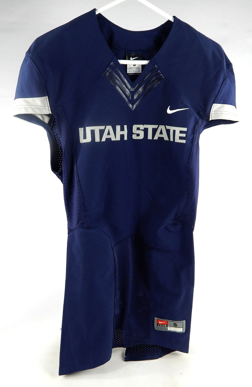 2013-15 Utah State Aggies Blank Game Issued Navy Jersey S 071