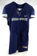 2013-15 Utah State Aggies Blank Game Issued Navy Jersey S 071