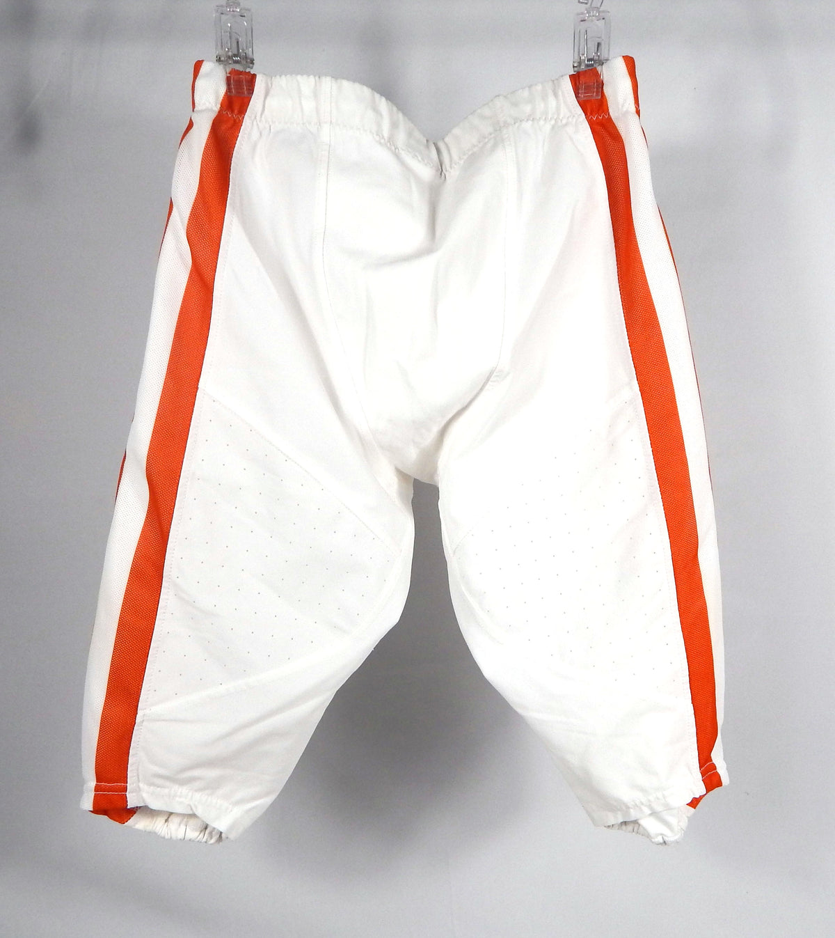 2016-18 Clemson Tigers Game Issued Pos Used White Pants Purple Nike 34 035S Pic2
