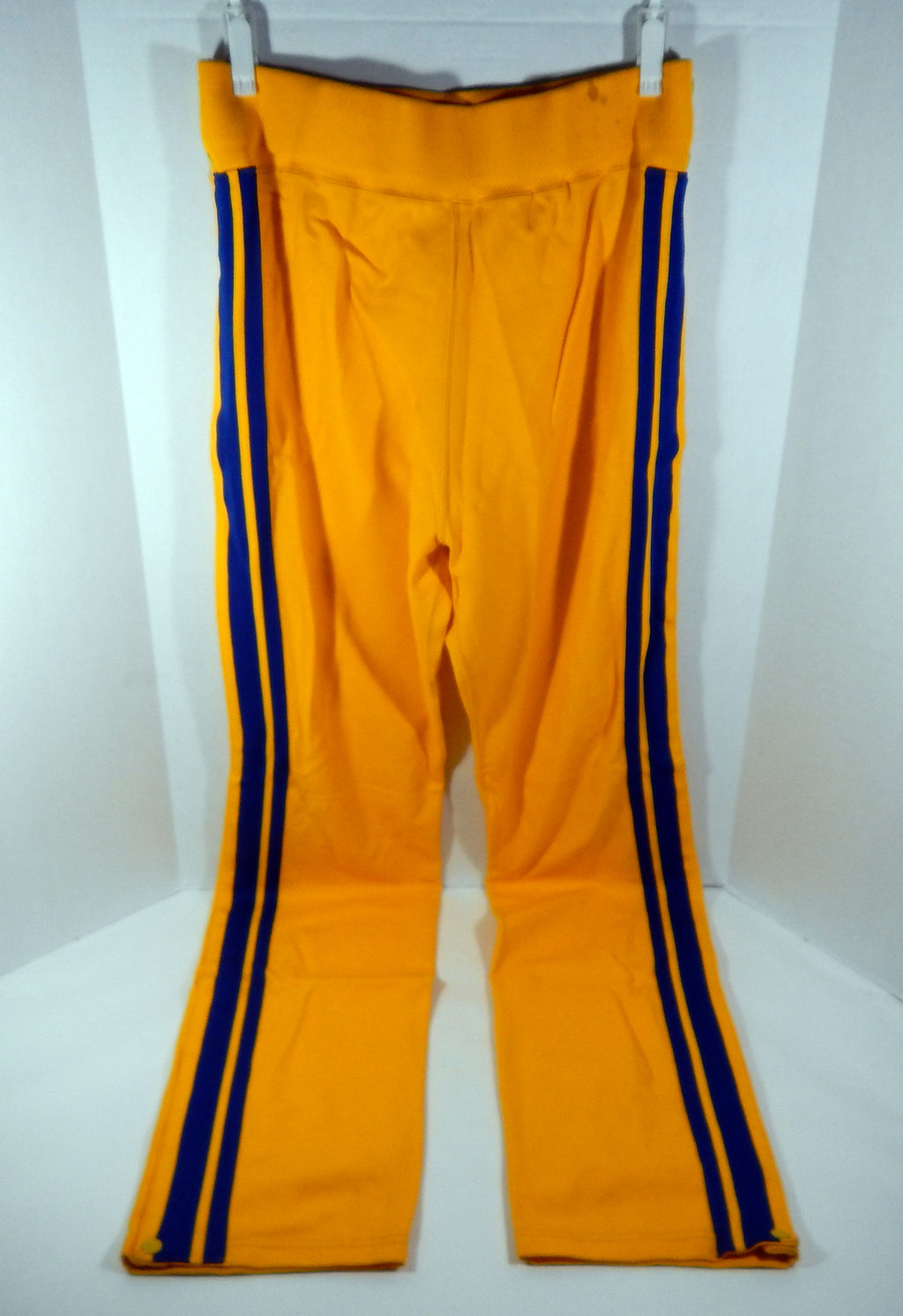 Golden State Warriors #55 Game Used Yellow Pants 34 DP68819
