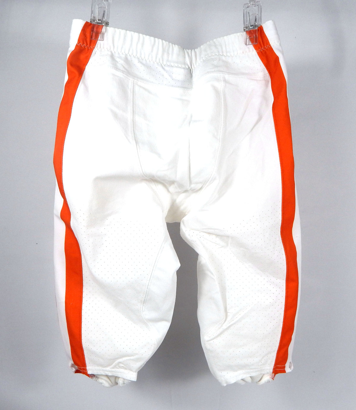 2016-18 Clemson Tigers Game Issued Pos Used White Pants Orange Nike 32 036S Pic2