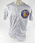 2023 Round Rock Express #40 Game Issued Pos Used White Jersey Marvel Defenders 6