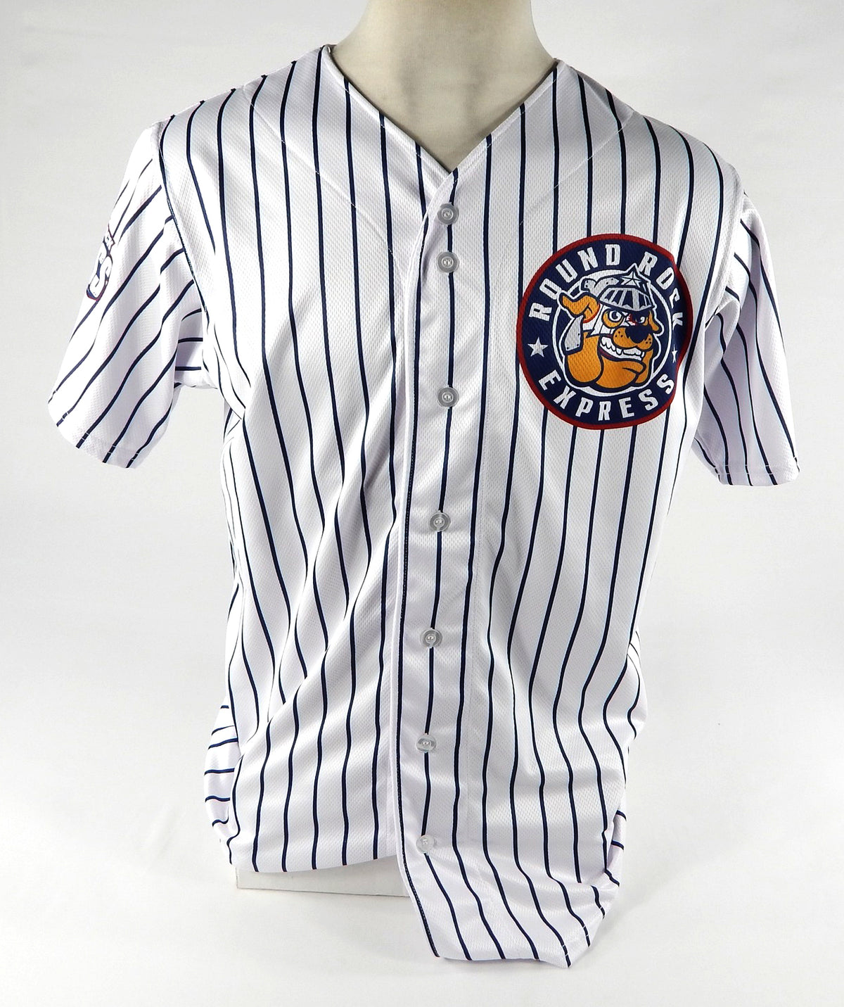 2023 Round Rock Express #40 Game Issued Pos Used White Jersey Marvel Defenders 6 Pic2