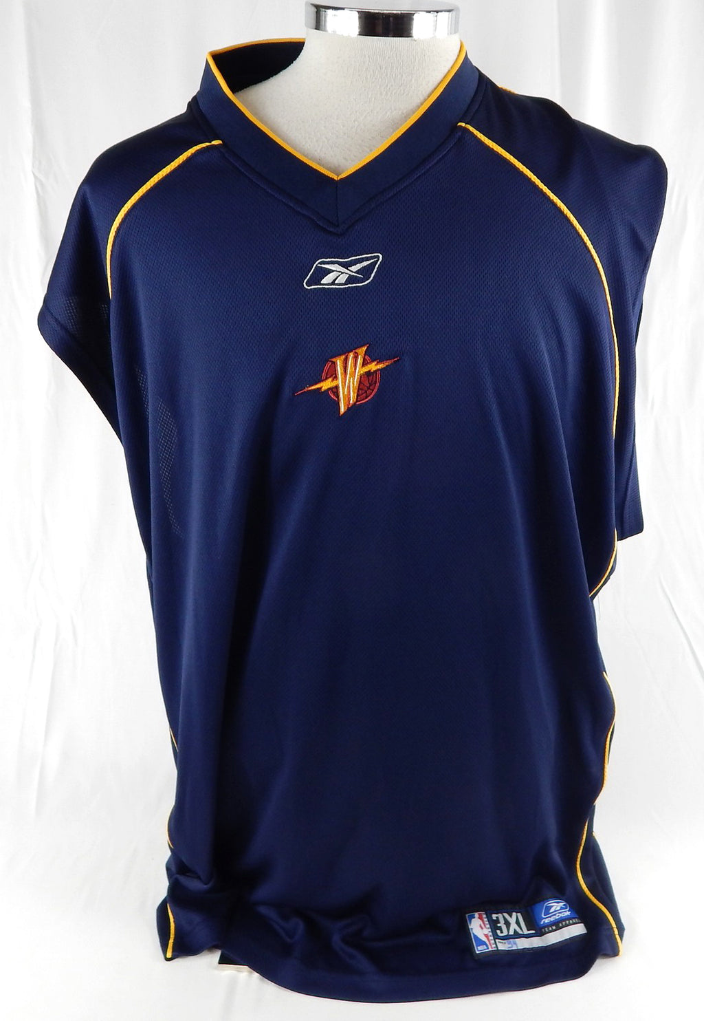 2002-06 Golden State Warriors #34 Game Used Navy Tank Top Shirt 3XL 575