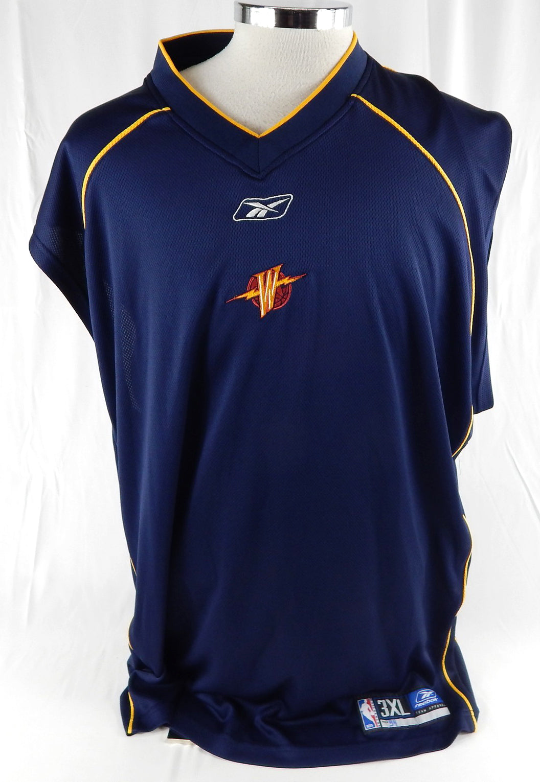 2002-06 Golden State Warriors #34 Game Used Navy Tank Top Shirt 3XL 575