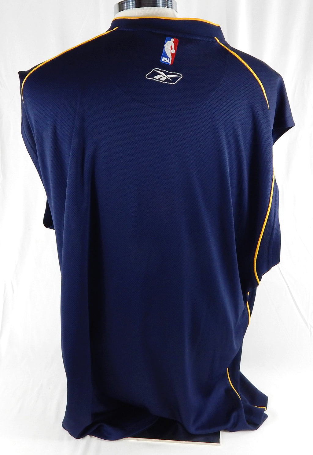 2002-06 Golden State Warriors #34 Game Used Navy Tank Top Shirt 3XL 575 Pic2