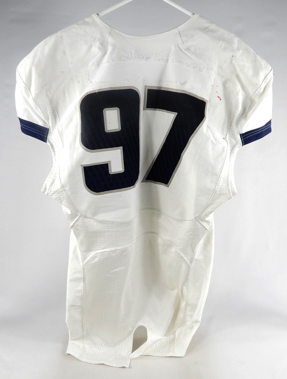 2013-15 Utah State Aggies #97 Game Used White Jersey NP Rem L 073 Pic2