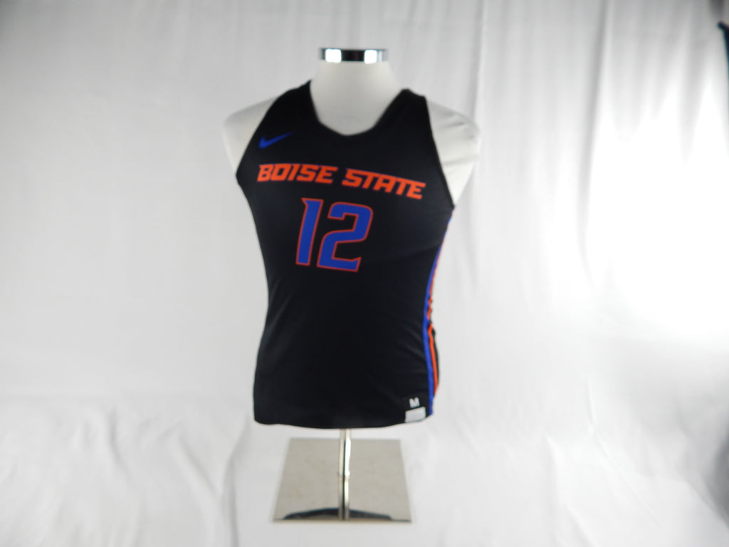 2019-20 Boise State Broncos #12 Game Issued Black Jersey Basketball M 160