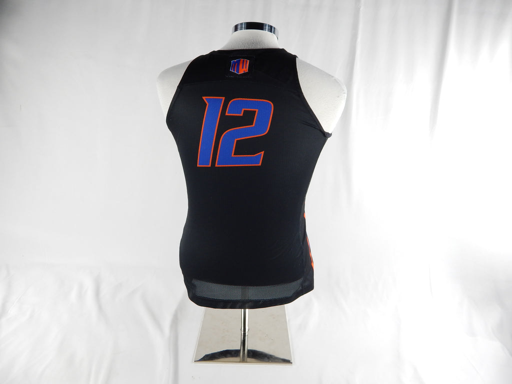 2019-20 Boise State Broncos #12 Game Issued Black Jersey Basketball M 160 Pic2