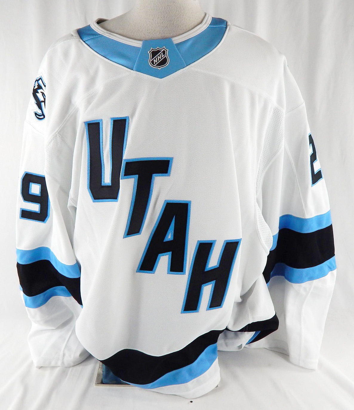 2025-26 Utah Mammoth Dryden McKay #29 Game Issued White Jersey 58G DP113347