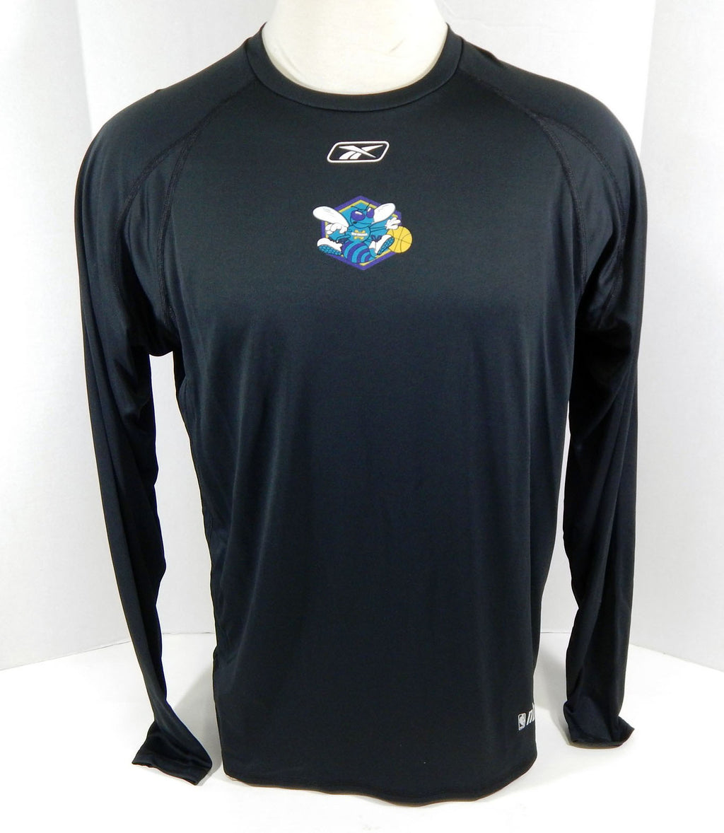 2005-06 New Orleans Oklahoma City Hornets Game Issued Black Shooting Shirt 9