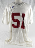 1990s Alabama Crimson Tide #51 Game Used White Practice Jersey XXXL 930