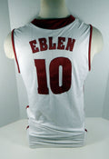 2010-11 Alabama Crimson Tide Ben Eblen #10 Game Used White Jersey BAMA00223