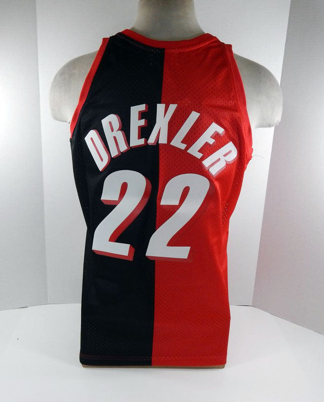Men Portland Trailblazers Clyde Drexler Swingman Red Jersey Mitchell Ness NWT L Pic2