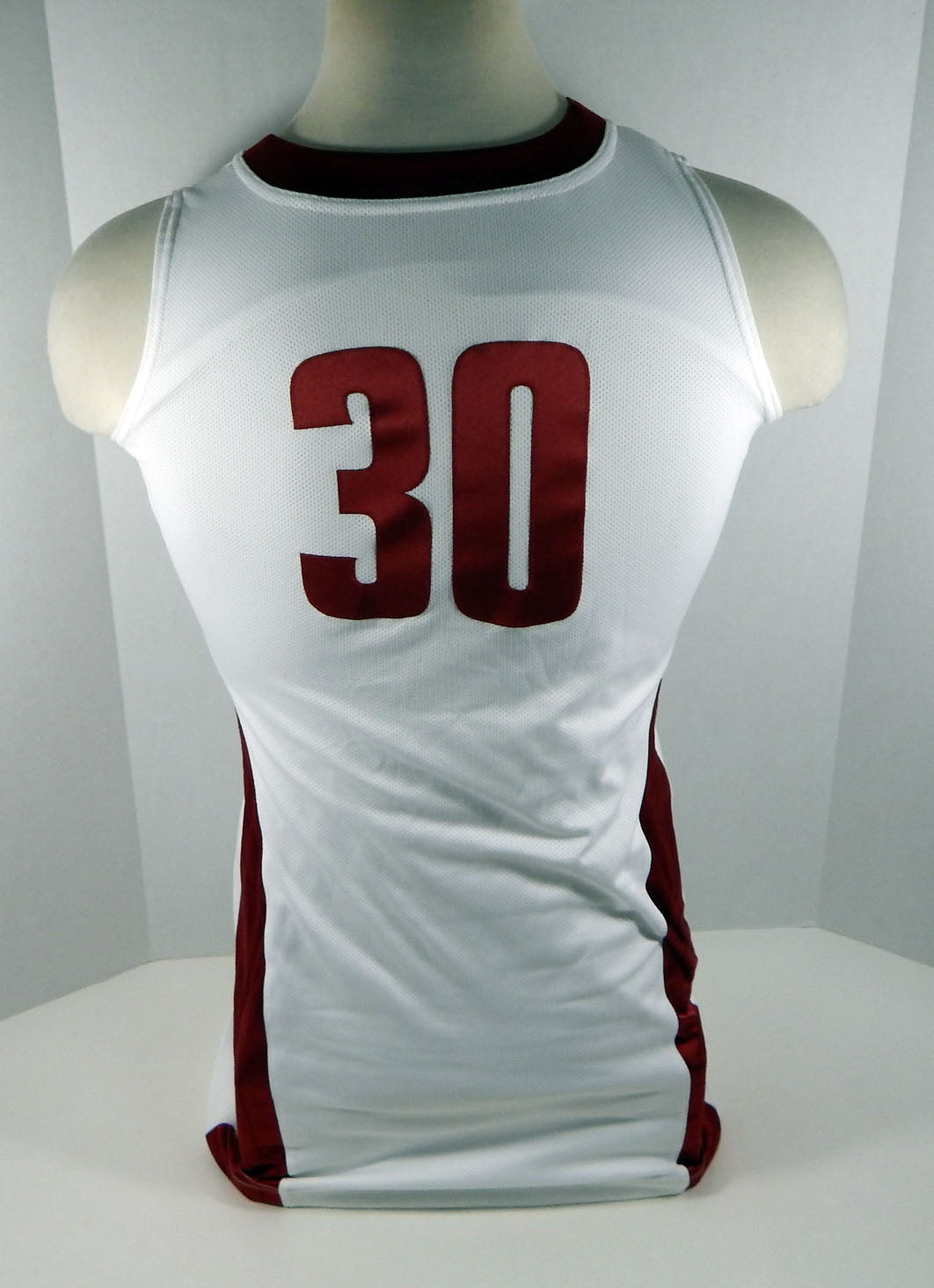 2012-13 Alabama Crimson Tide #30 Game Used White Jersey BAMA00224