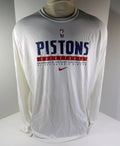 2020-21 Detroit Pistons Team Issued White Longsleeve Training Shirt Nike 3XL 64S