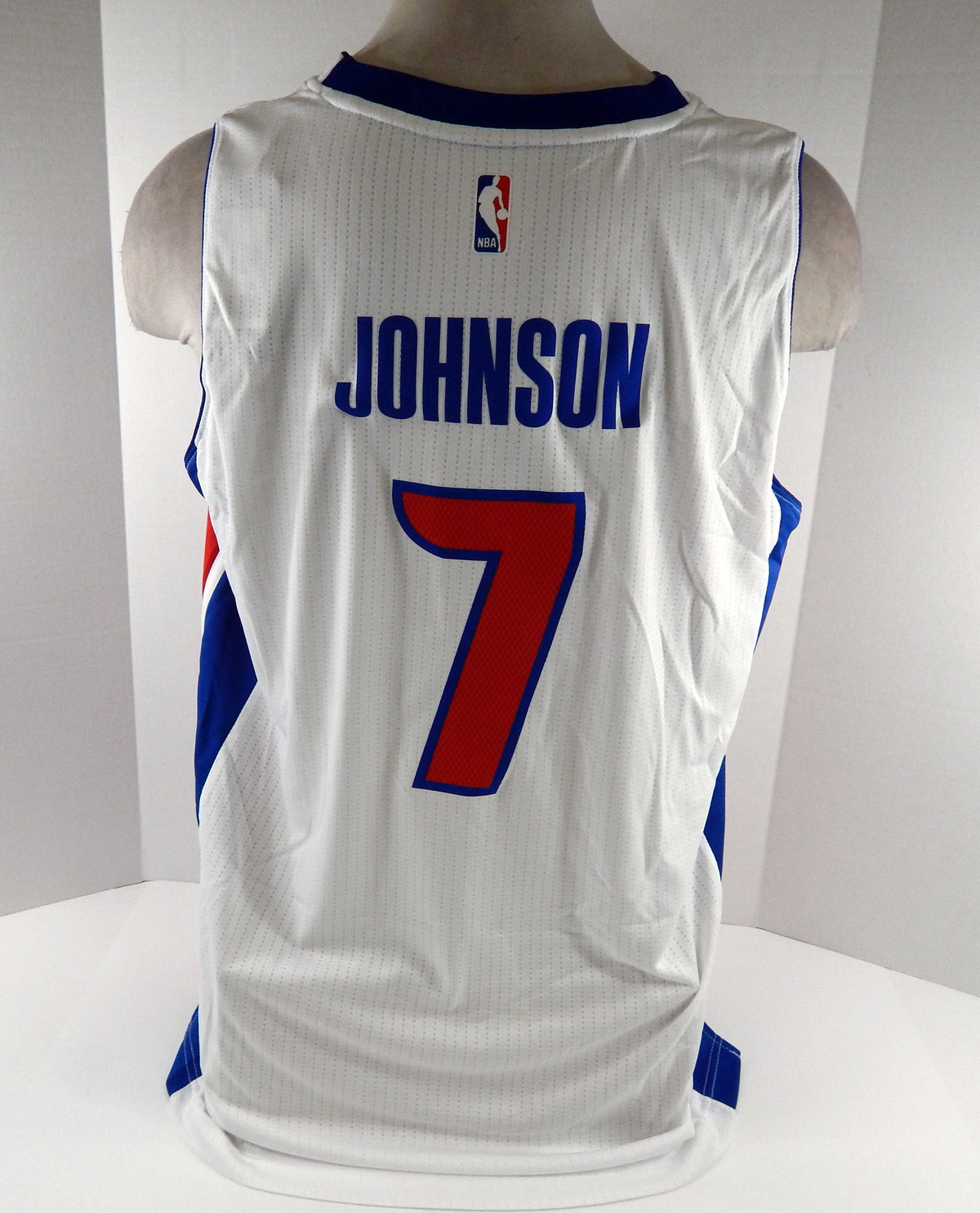 Men Detroit Pistons Stanley Johnson #7 Swingman White Jersey Adidas NWT XL 2 Pic2