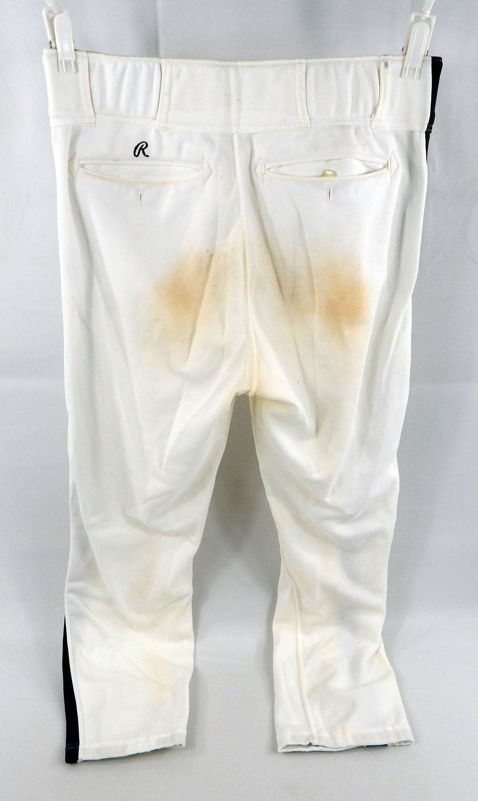 1991 Houston Astros Darnell Coles Game Used White Pants 35 676 Pic2