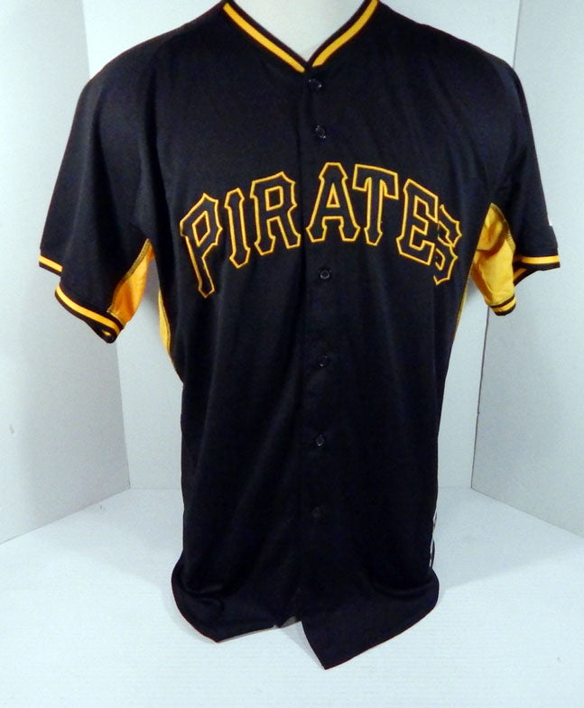2015 Pittsburgh Pirates Deibinson Romero #57 Game Used Black Jersey BP ST 728 Pic2