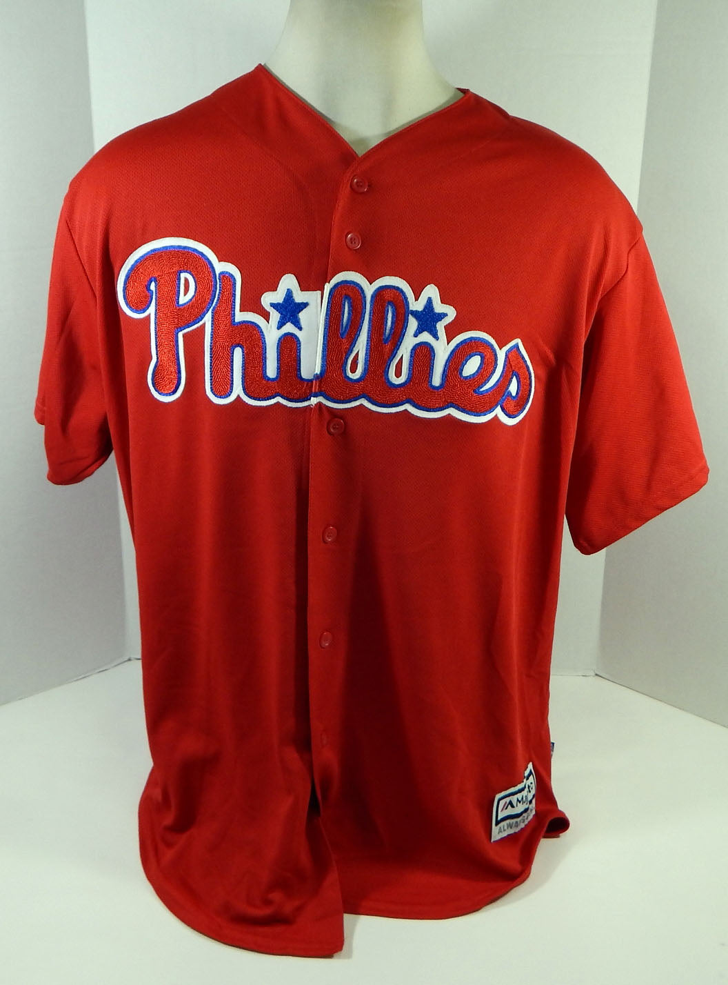 Philadelphia Phillies Davis #53 Game Used Red Jersey Ext ST 2XL 619 Pic2