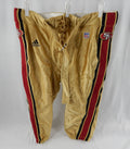 2001 San Francisco 49ers Game Issued Gold Pants 48 543