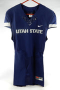2013-15 Utah State Aggies Blank Game Issued Navy Jersey S 075