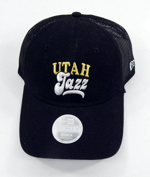 2022-23 Womens Utah Jazz Black New Era Trucker Hat NWT OS 21S