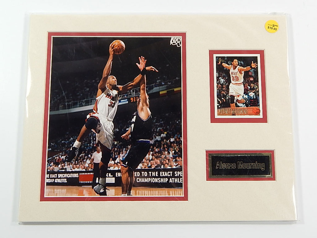 Alonzo Mourning Heat Matted Photo Card & Name Plate 11x14 Ideal For Framing