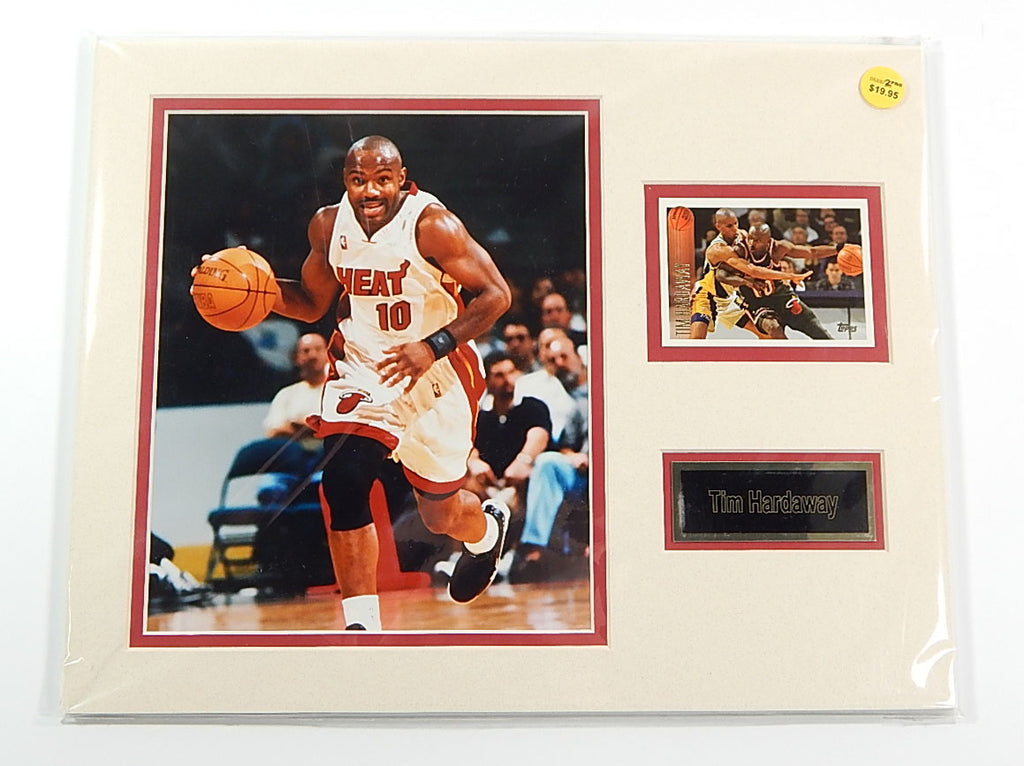 Tim Hardaway Heat Matted Photo Card & Name Plate 11x14 Ideal For Framing