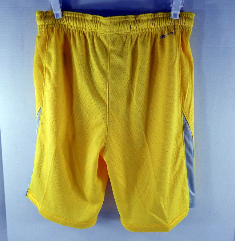 2022-23 Mens Utah Jazz Authentic Yellow Shorts Icon Nike NWT M 71S Pic2