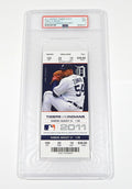 2011 Detroit Tigers vs Cleveland Indians 8/21/11 Full Ticket PSA 9
