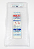 1982 Atlanta Braves vs Houston Astros 4/11/82 Full Ticket PSA 8