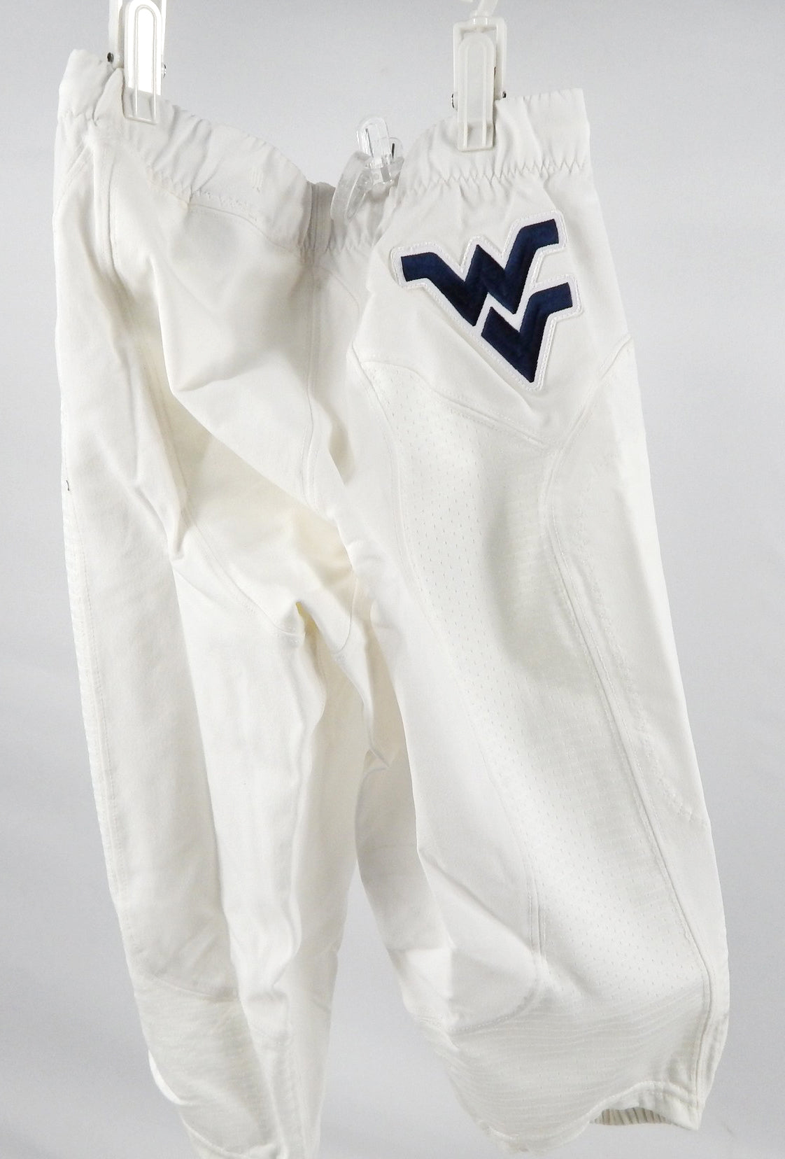 2014-17 West Virginia Mountaineers Game Used White Pants Football 30 128 Pic2