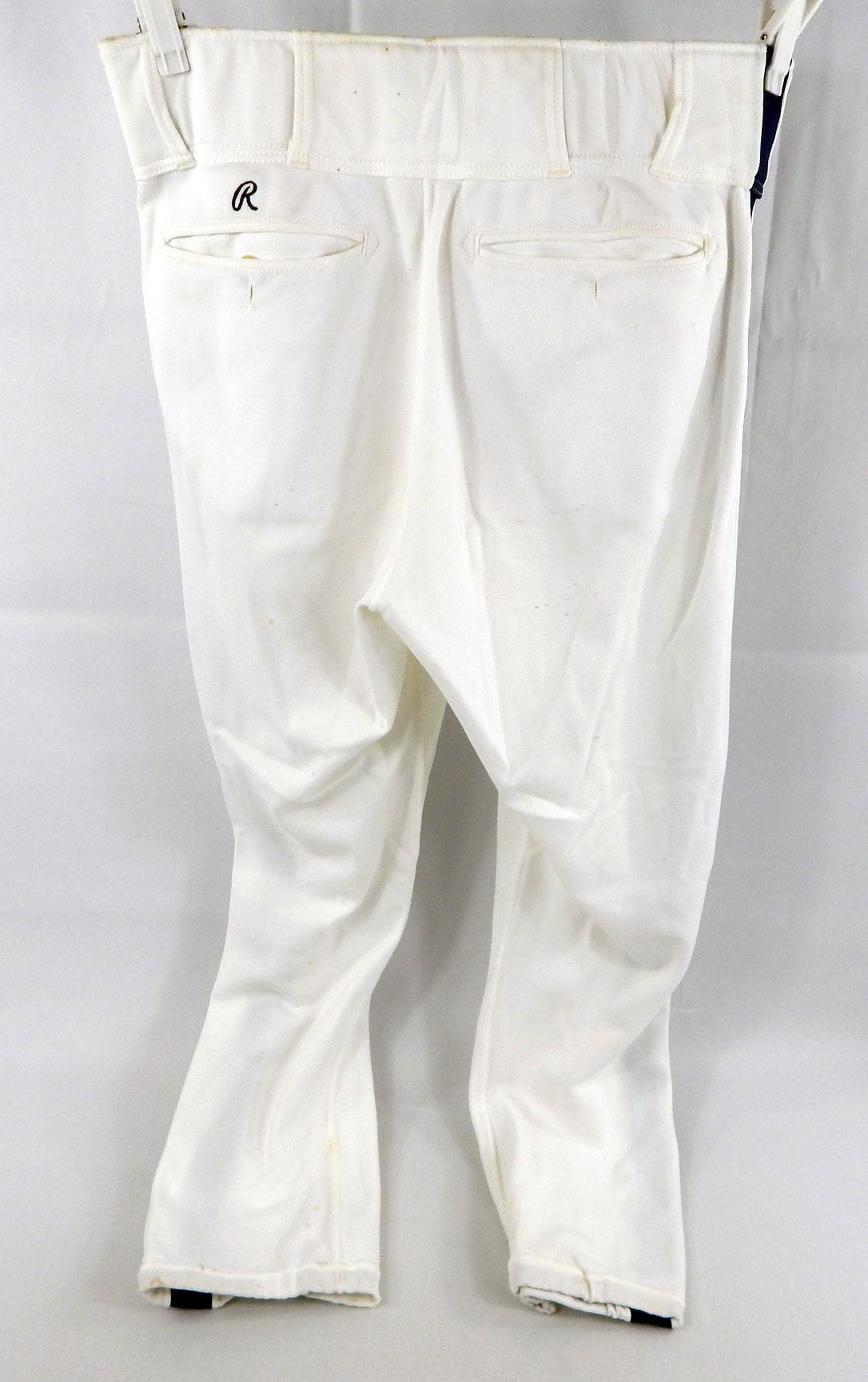 1991 Houston Astros Jimmy Jones #37 Game Used White Pants 35 679 Pic2
