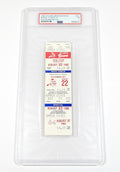 1982 Atlanta Braves vs New York Mets 8/22/82 Full Ticket PSA 7