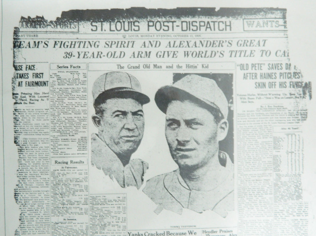 October 11,1926 St. Louis Post-Dispatch World Series Cardinals Reprint Poster Pic2