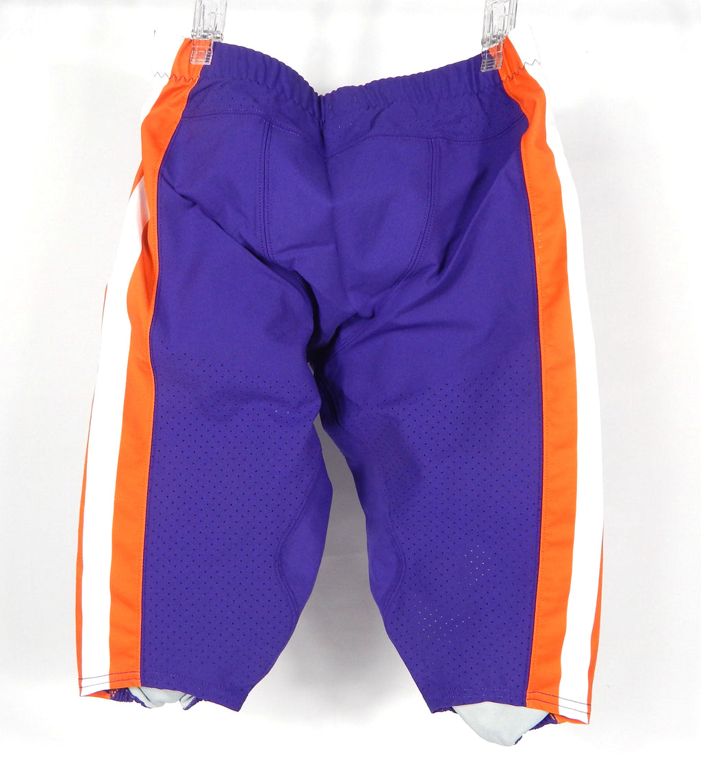 2016-17 Clemson Tigers Game Issued Pos Used Purple Pants Nike 34 047S Pic2