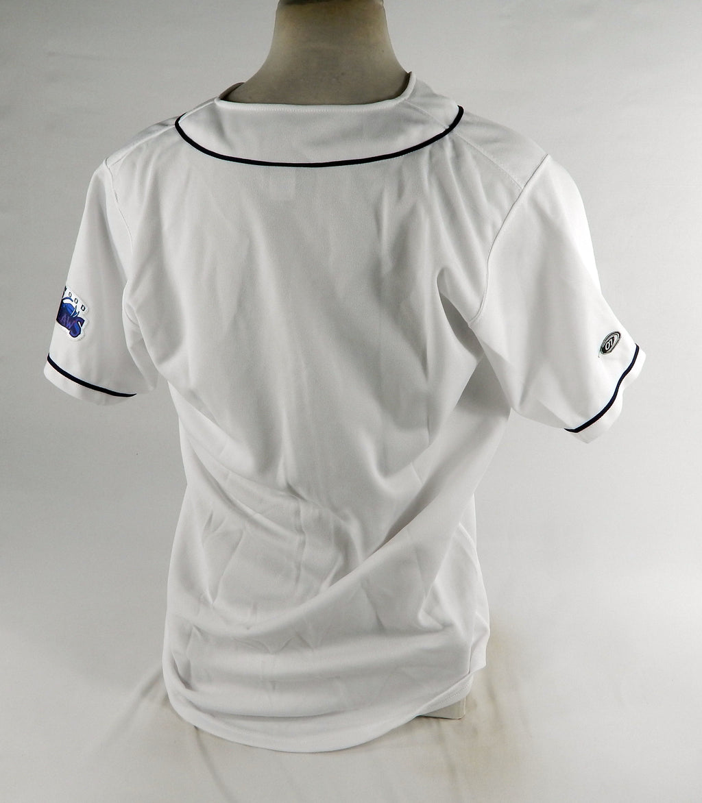Lakewood Blueclaws Blank Game Issued White Jersey Bruce Springsteen Night 46 3 Pic2