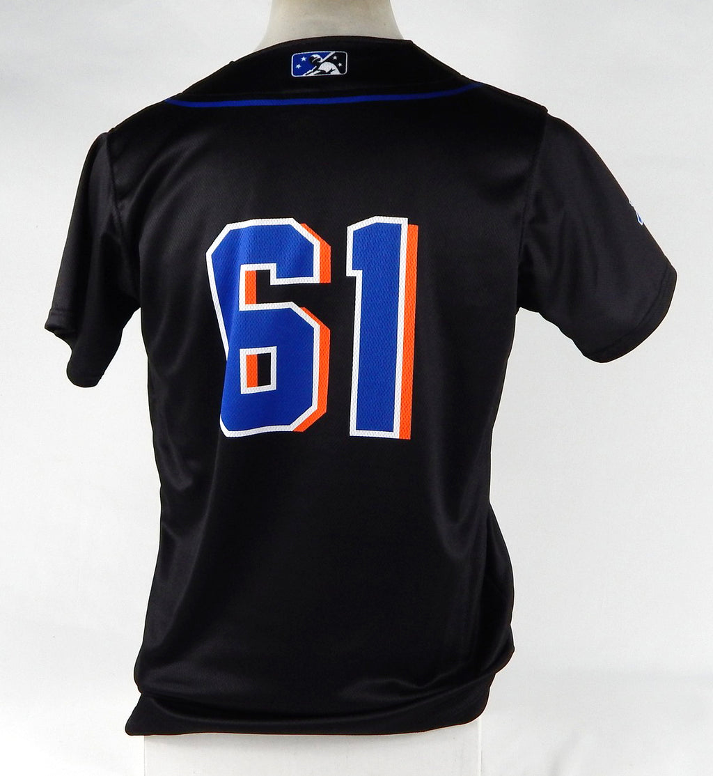 2022-23 Syracuse Mets #61 Game Used Black Jersey 44 DP68058 Pic2