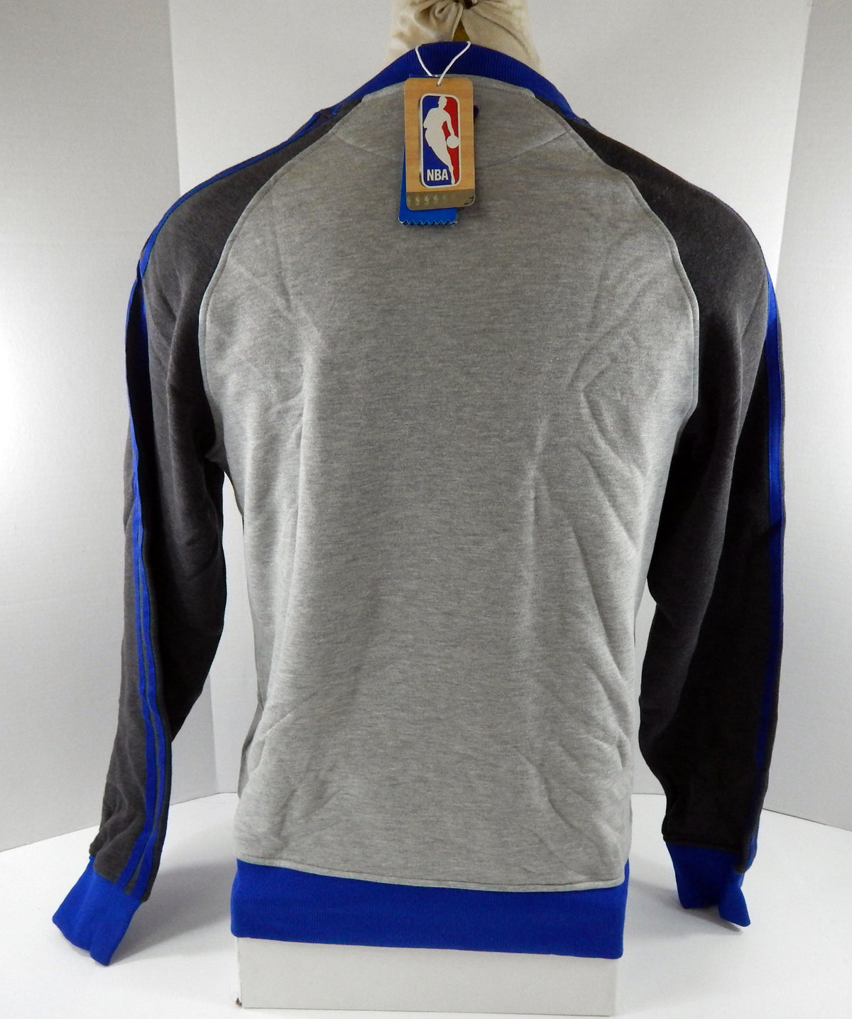 Men Detroit Pistons Authentic Grey Crewneck Sweatshirt Orginals Adidas NWT M 58S Pic2