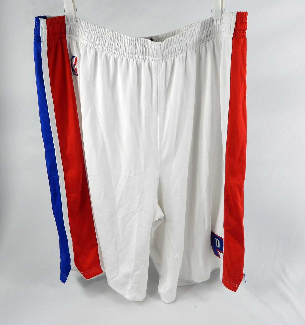 2014-15 Detroit Pistons Game Issued White Shorts 5XL 671