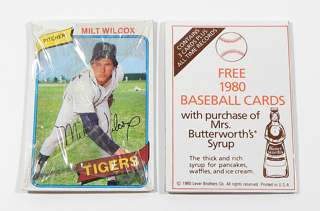 Lot of (10) 1980 Topps Mrs. Buttersworth Baseball Unopened Cello Packs Pic2