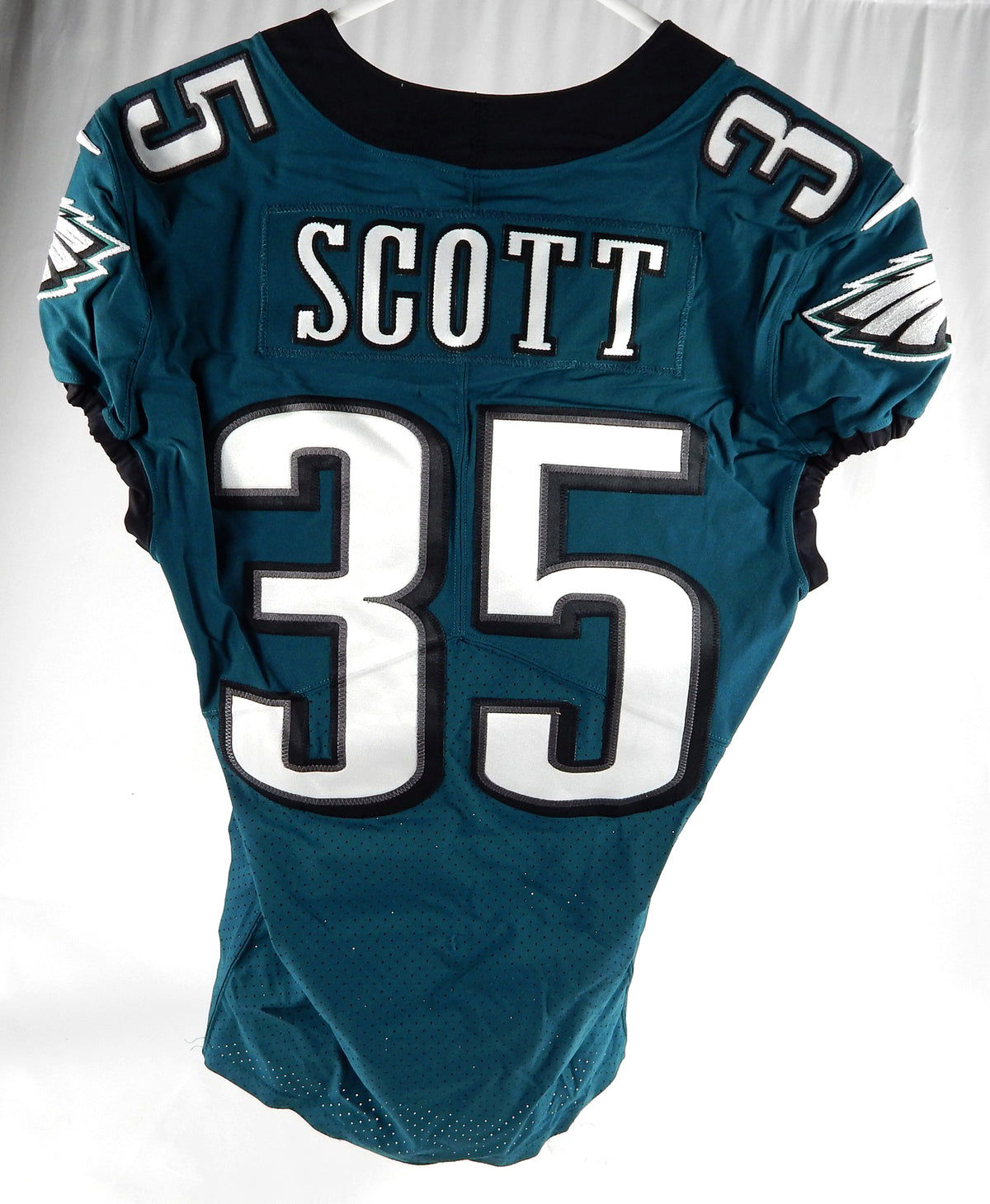 2021 Philadelphia Eagles Boston Scott #35 Game Used Green Jersey 38 DP86607 Pic2