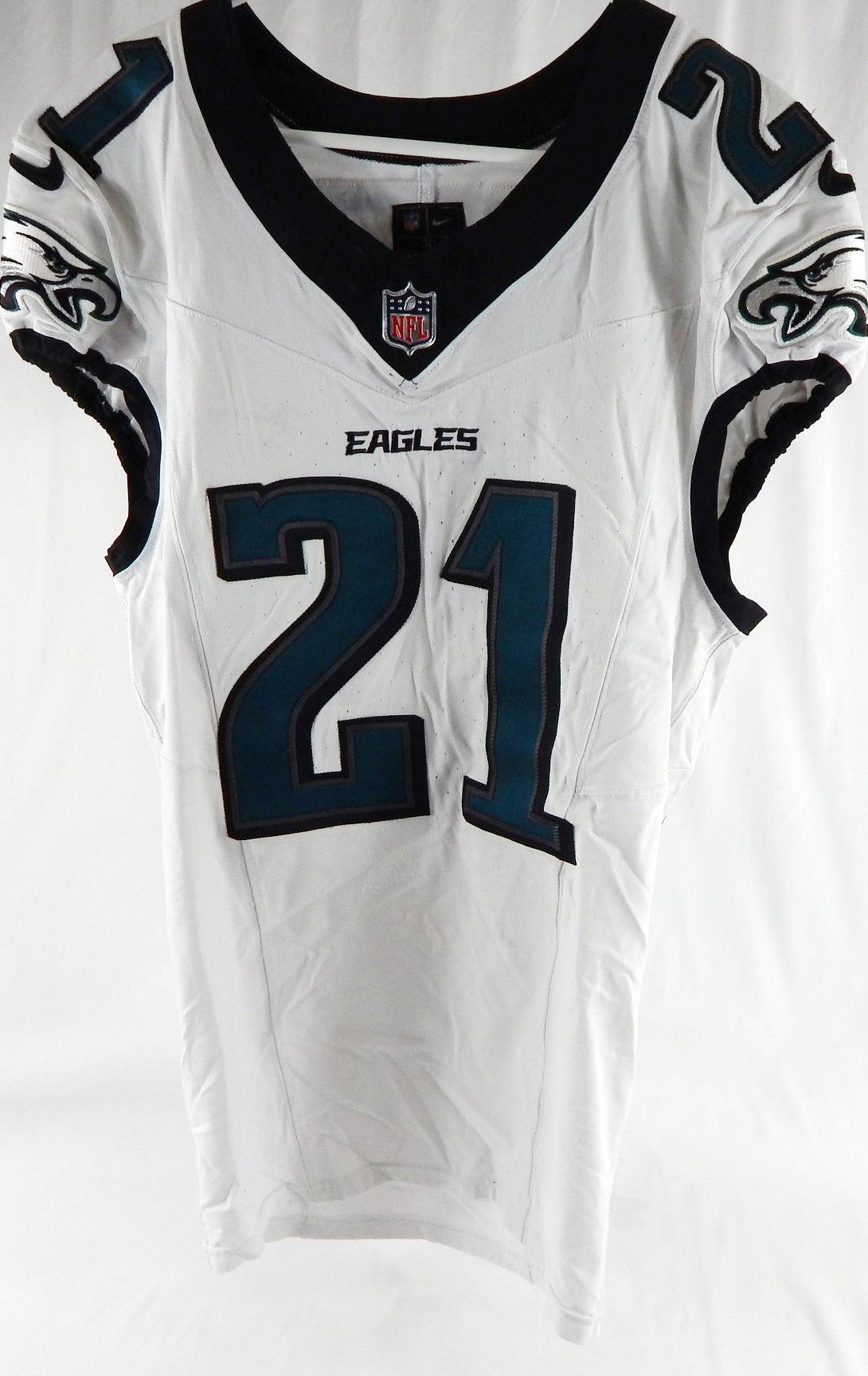 2024 Philadelphia Eagles Sydney Brown #21 Game Used White Jersey 38 DP111974